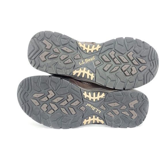 LL Bean Tek Hiking Trail Boots Shoes Brown Suede - Picture 7 of 8